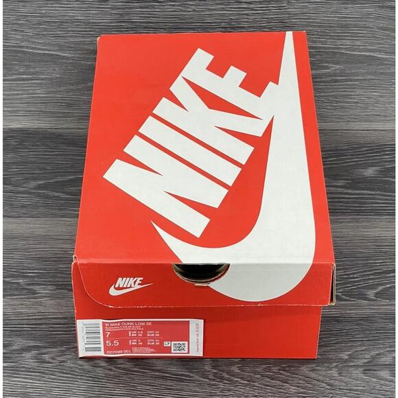 WMNS Nike Dunk Low SE "Primal Black", White/Black | Size 7W [new] DD7099-001 - Picture 8 of 8